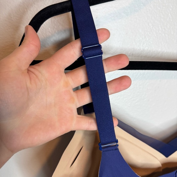 Honey Love Wire Free CrossOver Bra Navy Blue - Picture 11 of 13